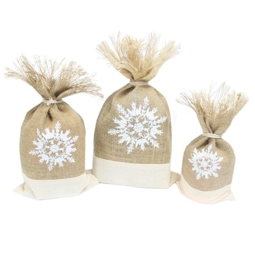 Danish Pouch Set of 3 - White and Snowflake ➤ топ цена ➤ sorbe.bg