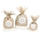 Danish Pouch Set of 3 - White and Snowflake
