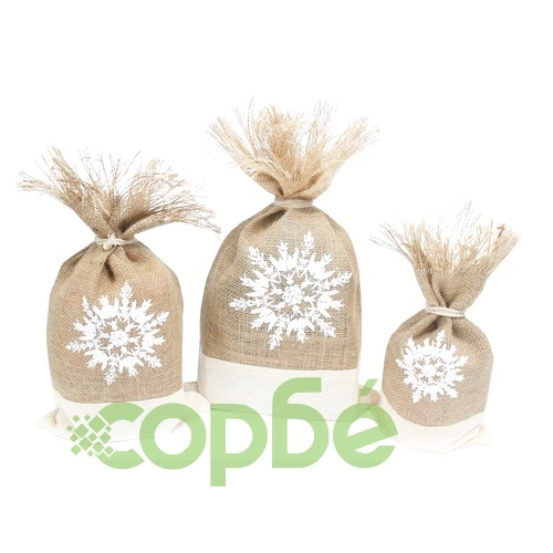 Danish Pouch Set of 3 - White and Snowflake ➤ топ цена ➤ sorbe.bg