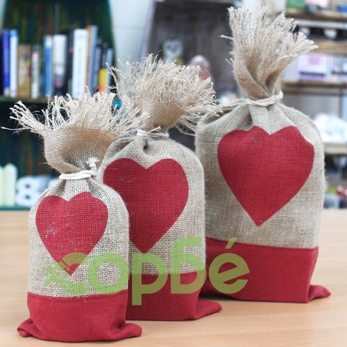 Danish Pouch Set of 3 - Red and Heart ➤ топ цена ➤ sorbe.bg