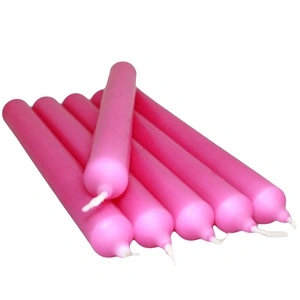 Fushcia Dinner Candles