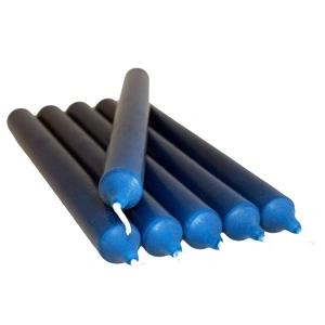 Navy Blue Dinner Candles
