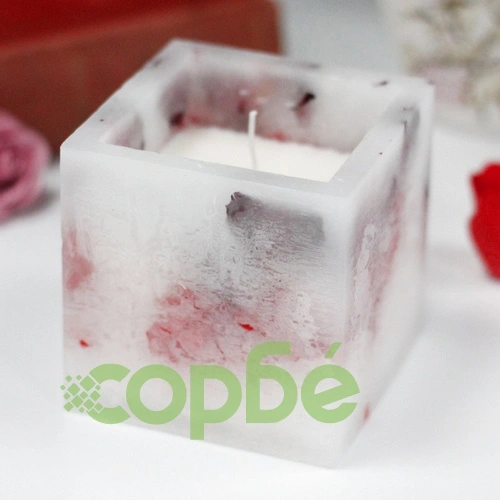 Enchanted Candle  - Large Square - Rose ➤ топ цена ➤ sorbe.bg