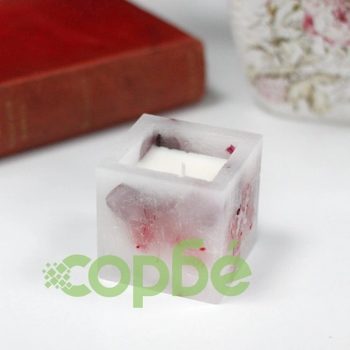Enchanted Candle - Small Square Jar - Rose ➤ топ цена ➤ sorbe.bg