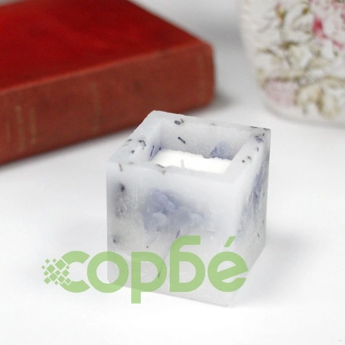 Enchanted Candle - Small Square Jar - Lavender ➤ топ цена ➤ sorbe.bg