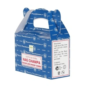 Satya Backflow Dhoop Cones - Nag Champa (24pcs)