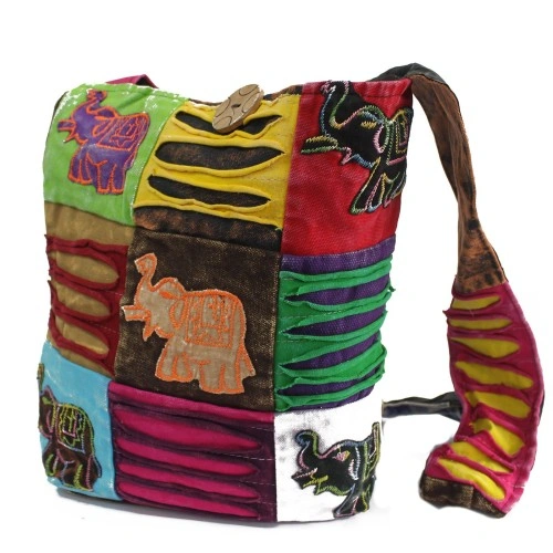 Ethnic Sling Bag - Chocolate / Elephant ➤ топ цена ➤ sorbe.bg