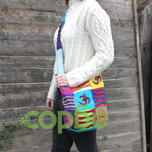 Ethnic Sling Bag - Teal / Om ➤ топ цена ➤ sorbe.bg