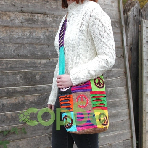 Ethnic Sling Bag - Sand / Peace ➤ топ цена ➤ sorbe.bg