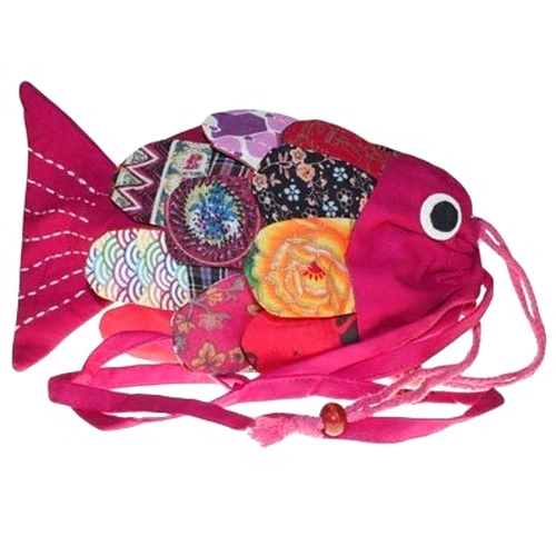 Recycled Handmade Fish Bags - Pink ➤ топ цена ➤ sorbe.bg