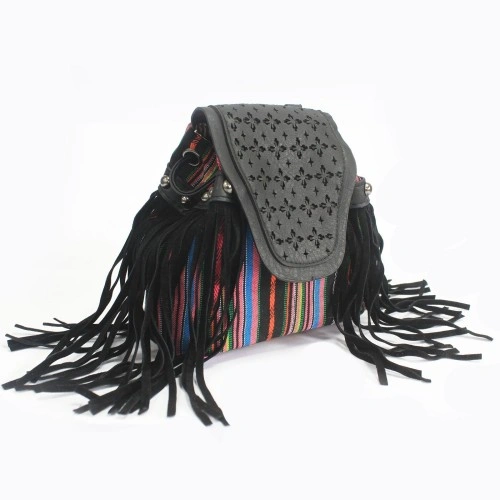 Venetian - Black Stripy With Fringe ➤ топ цена ➤ sorbe.bg