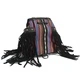 Venetian - Black Stripy With Fringe