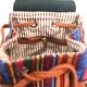 Venetian - Light Brown Stripy With Fringe
