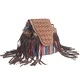 Venetian - Chocolate Stripy With Fringe