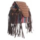 Venetian - Chocolate Stripy With Fringe