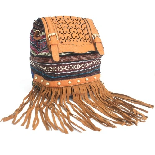 Milan - Light Brown Stripy With Fringe ➤ топ цена ➤ sorbe.bg