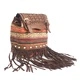 Milan - Chocolate Stripy With Fringe