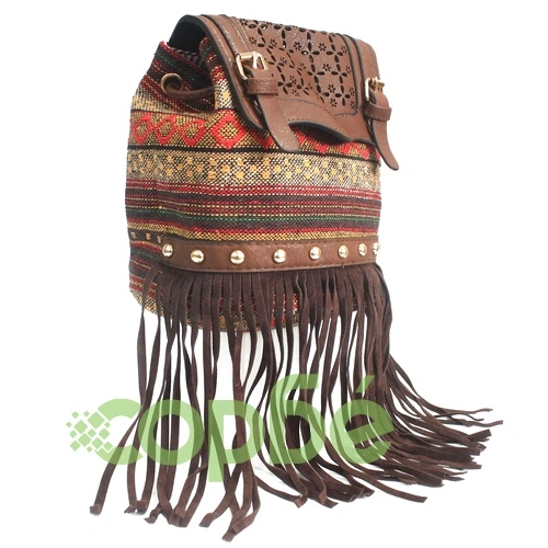 Milan - Chocolate Stripy With Fringe ➤ топ цена ➤ sorbe.bg