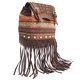 Milan - Chocolate Stripy With Fringe