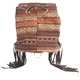 Milan - Chocolate Stripy With Fringe