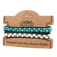 Double Wrap Bracelet - 50/50 - Turquoise and White Agate