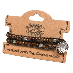 Double Wrap Bracelet - Buddha with Tiger-eye