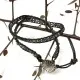 Double Wrap Bracelet - Grey Stone and Mini Globes