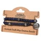 Double Wrap Bracelet - Turtles with Lapis
