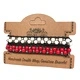 Double Wrap Bracelet - 50/50 Rubystone and White Agate