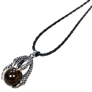 Lrg Dragon Claw Pendent - Tiger Eye