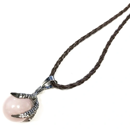 Small Dragon Claw Pendent - Rose Quartz ➤ топ цена ➤ sorbe.bg