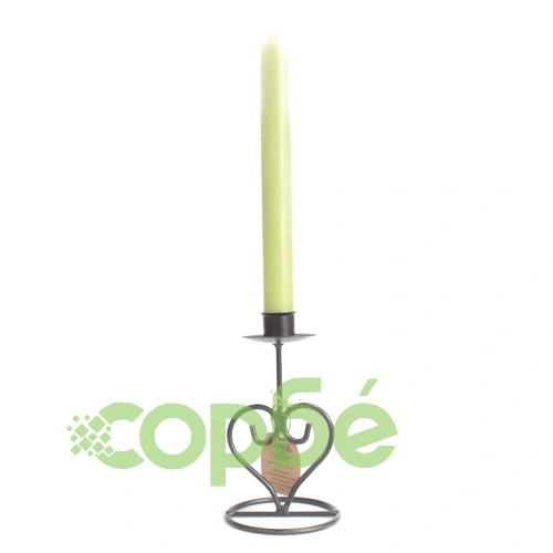 Iron Candle Holder - Single Stick Heart ➤ топ цена ➤ sorbe.bg
