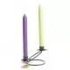 Iron Candle Holder - Double Stick Rings