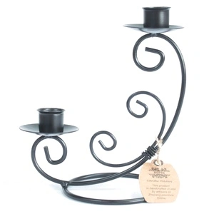 Iron Candle Holder - Double Stick Classic