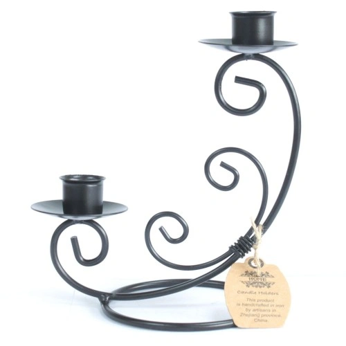 Iron Candle Holder - Double Stick Classic ➤ топ цена ➤ sorbe.bg