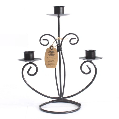 Iron Candle Holder - Tri Stick Classic ➤ топ цена ➤ sorbe.bg
