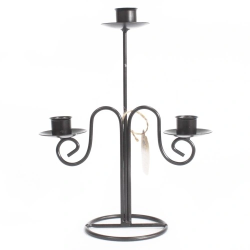 Iron Candle Holder - Tri Stick Elegant ➤ топ цена ➤ sorbe.bg