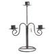Iron Candle Holder - Tri Stick Elegant