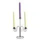 Iron Candle Holder - Tri Stick Elegant