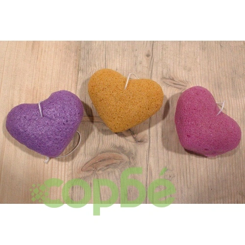Konjac Heart Sponge - Peach ➤ топ цена ➤ sorbe.bg
