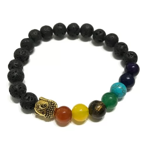 Lava Stone Bracelet - Buddha Chakra ➤ топ цена ➤ sorbe.bg