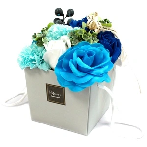 Soap Flower Bouqet - Blue Wedding