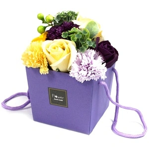 Soap Flower Bouqet - Purple Flower Garden