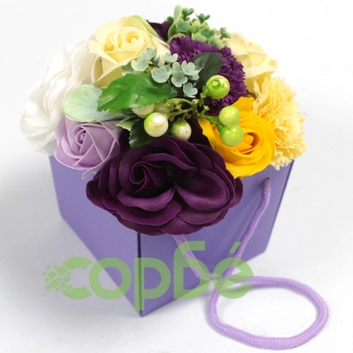 Soap Flower Bouqet - Purple Flower Garden ➤ топ цена ➤ sorbe.bg