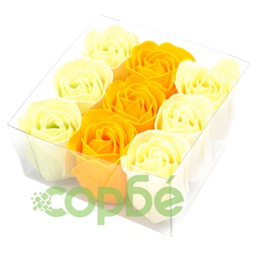Set of 9 Soap Flowers- Spring Roses ➤ топ цена ➤ sorbe.bg