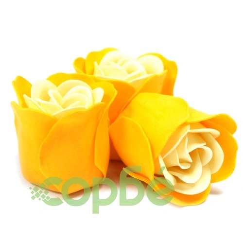 Set of 3 Soap Flower Heart Box - Spring Roses ➤ топ цена ➤ sorbe.bg