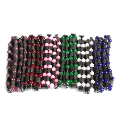 Magnetic Bracelets - Gem Colours Range - asst 6 Designs x 2 ➤ топ цена ➤ sorbe.bg