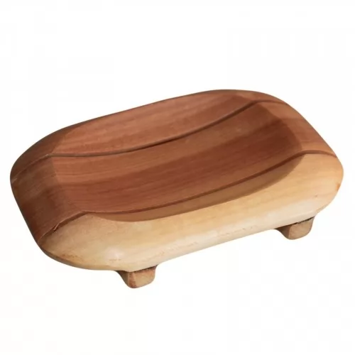 Classic Mahogany Soap Dish - Oval in Rectangle ➤ топ цена ➤ sorbe.bg