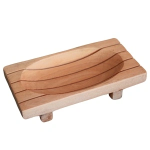 Classic Mahogany Soap Dish - Grid Drainer