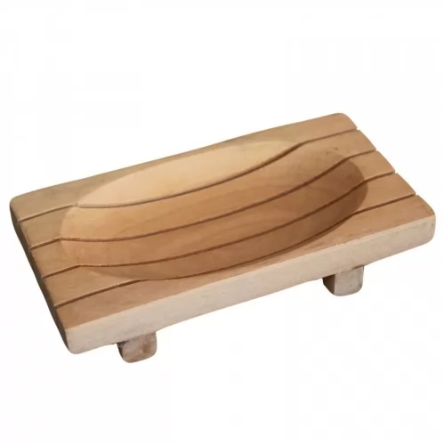 Classic Mahogany Soap Dish - Grid Drainer ➤ топ цена ➤ sorbe.bg